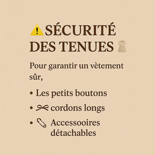 👶 Accessoires sur les tenues enfants : 6 points à vérifier avant d’acheter