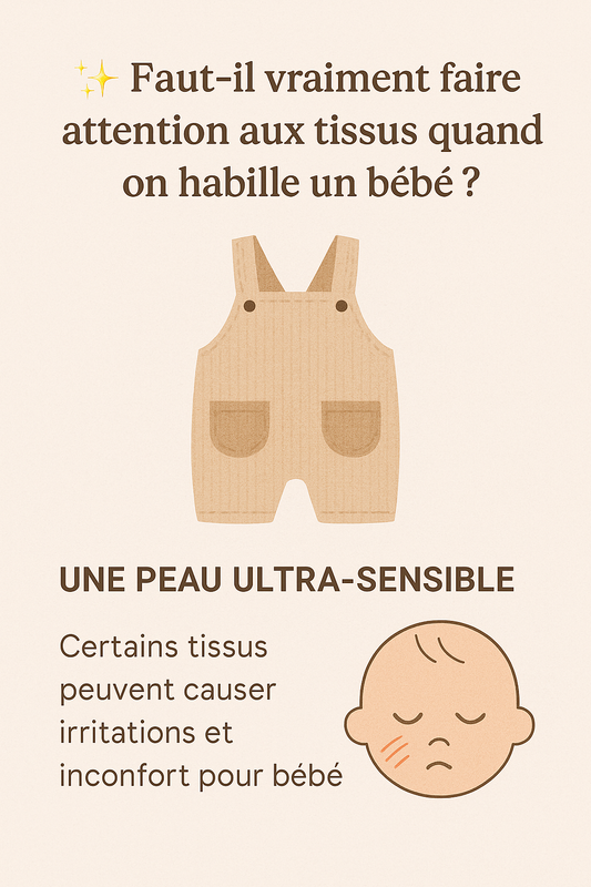 ✨ Faut-il vraiment faire attention aux tissus quand on habille un bébé ?