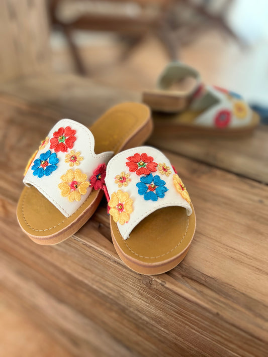 Sandales blanches pour filles