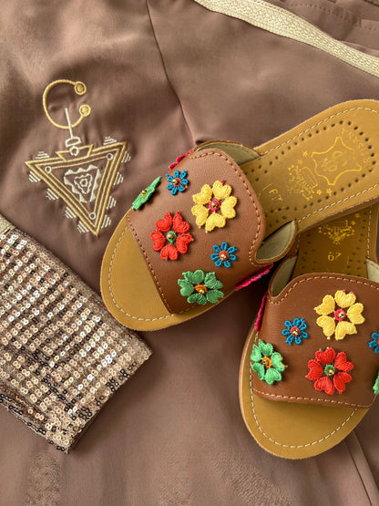 Sandales marron filles