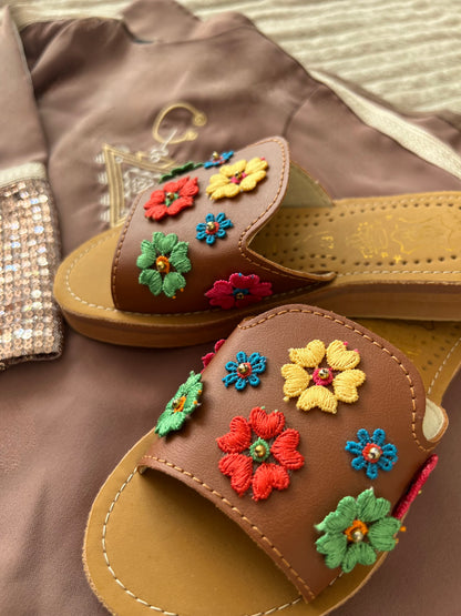 Sandales marron filles